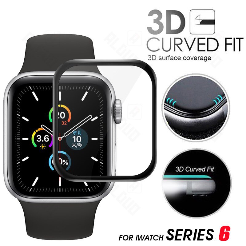 3D Beschermende Glas Voor Apple Watch 6 Film Smart Horlogeband 6 Volledige Cover Soft Screen Protector Voor Iwatch Serie 6 40 44mm Film