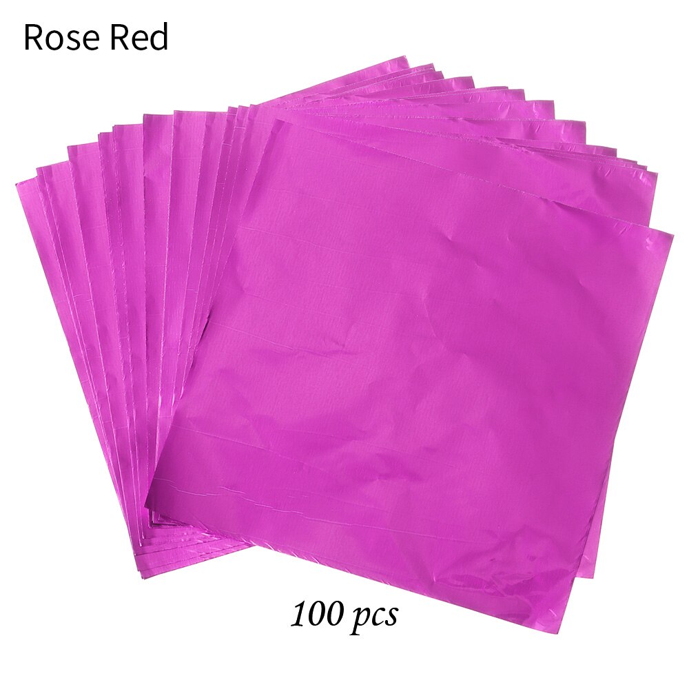 100 stücke 10x10cm Aluminium Folie Süssigkeit Schokolade Kekse Zinn Verpackung Papier DIY Metall Präge Handwerk Papier verpackung Papier: Grün