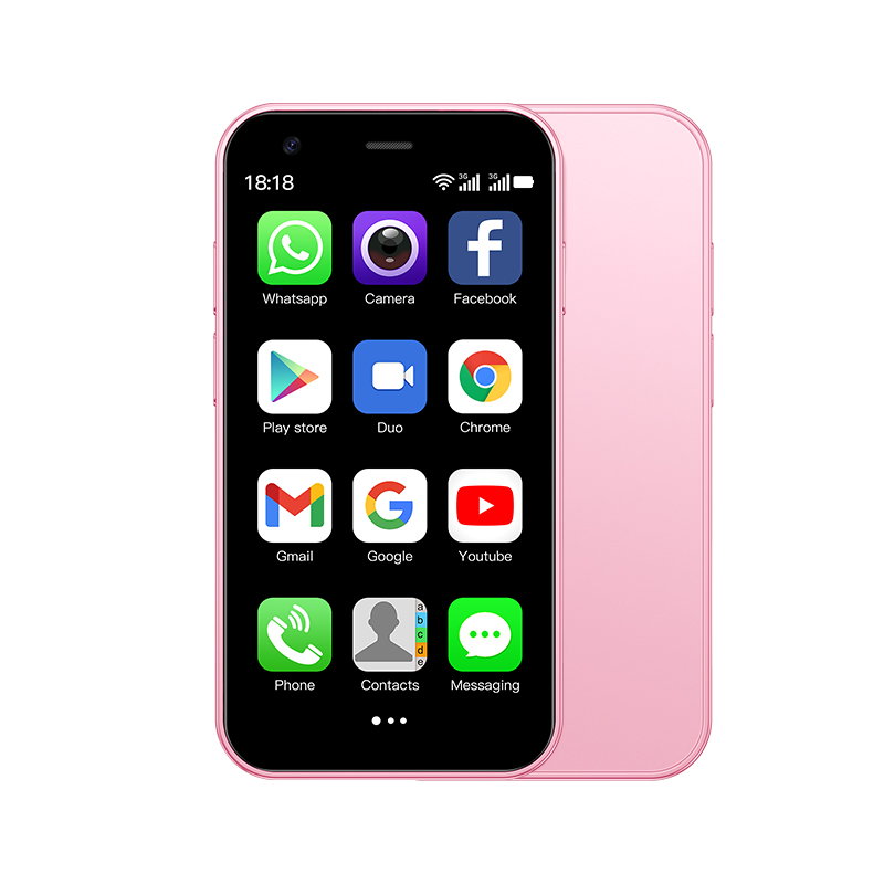 Xs15 mini-smartphones met een klein scherm van 3- inch, ondersteunen positionering, , 3g,  all-netcom, draagbaar voor op reis.: Roze