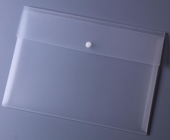 1 -pack poly mappfickor jacka plastkuvert platt dokument brevförpackning med tryckknappsstängning  a4 stl.: Klar