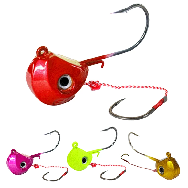WHYY-tenya pesca en el mar señuelo de Pesca con cabeza de plomo, cebos con anzuelo afilado, accesorios de equipo de Pesca de agua salada, Tenya, Madai Jig Kabura, 40g-140g