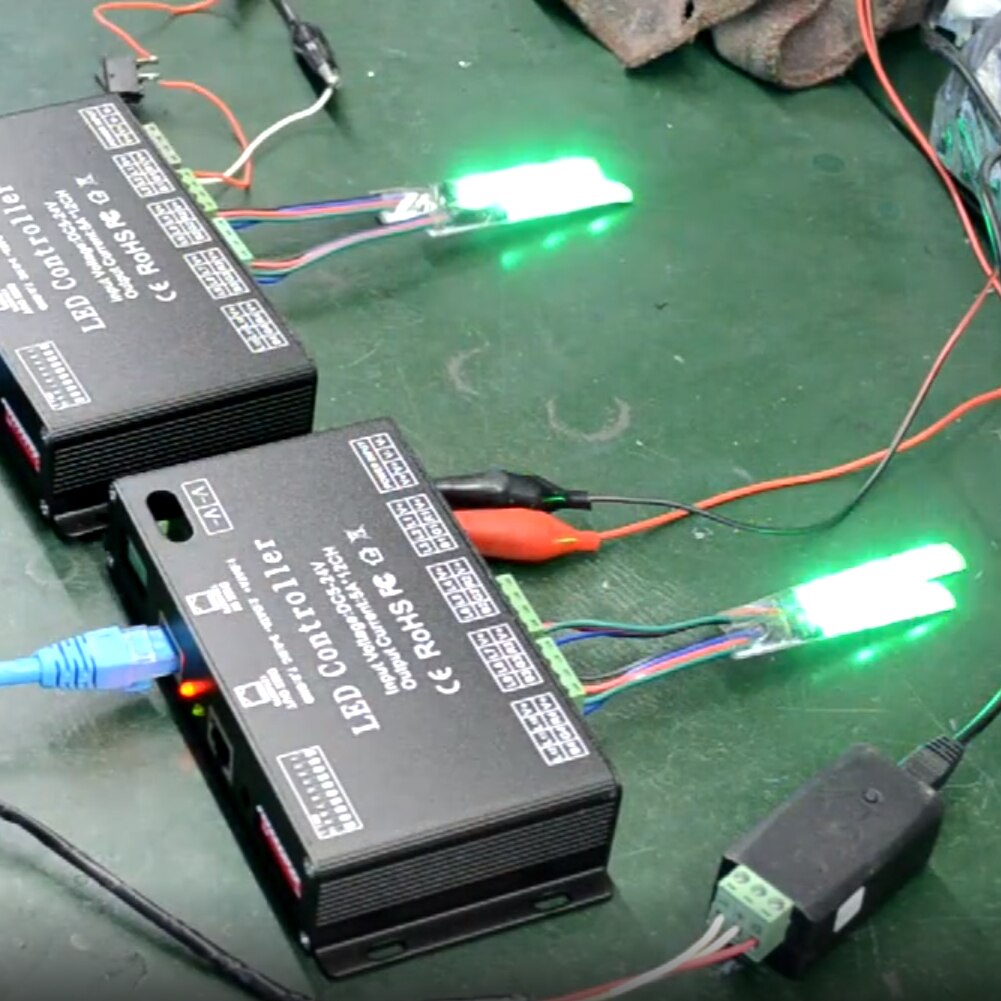 LED Strip Controller DC5V-24V 12 canali RGB DMX512 LED Controller DMX Decoder luce domestica Dimmer Driver Dropshipping convenienza