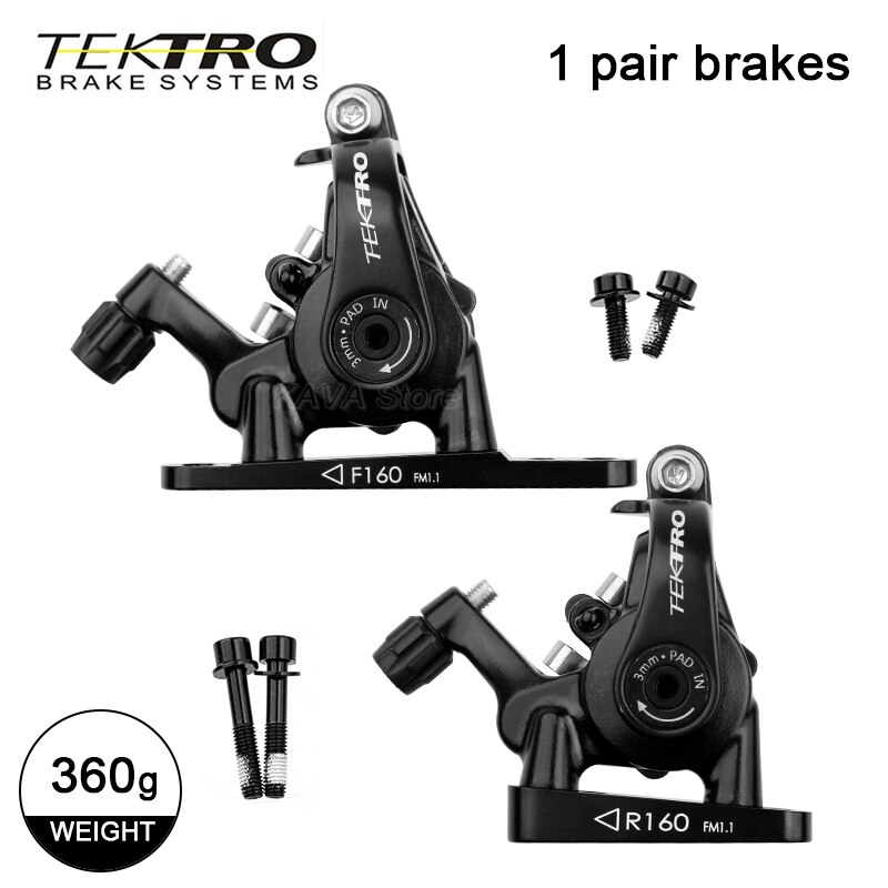 Tektro MD-C550 Road Bike Brakes Flat Mount Disc Brake Cliper Double Piston Bicycle Dual Piston Brakes