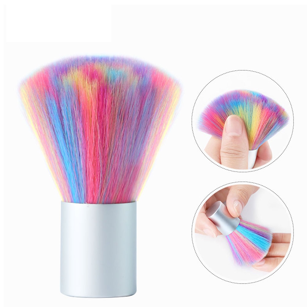 1 stuks Reinigen Nagel Penseelgereedschappen Bestand Nail Art Care Manicure Pedicure Soft Verwijder Dust Kleine Hoek Schone Borstel voor nagels care