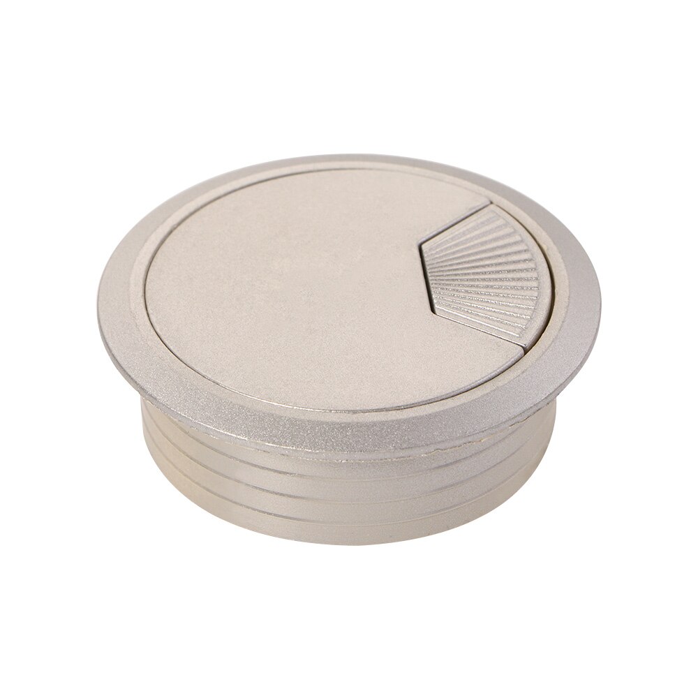 1 Pcs Bureau Praktische 60Mm Plastic Kabel Clips Hole Cover Computer Draad Netjes Kabel Organizer Houder: Silver