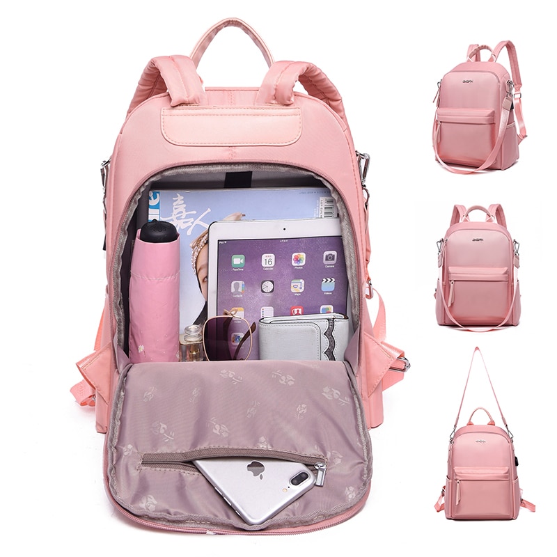 Ultralight Waterproof Laptop Backpack 13.3 14 15 15.6 inch For Women Men Anti Theft Backpacks Student Bag USB Charge