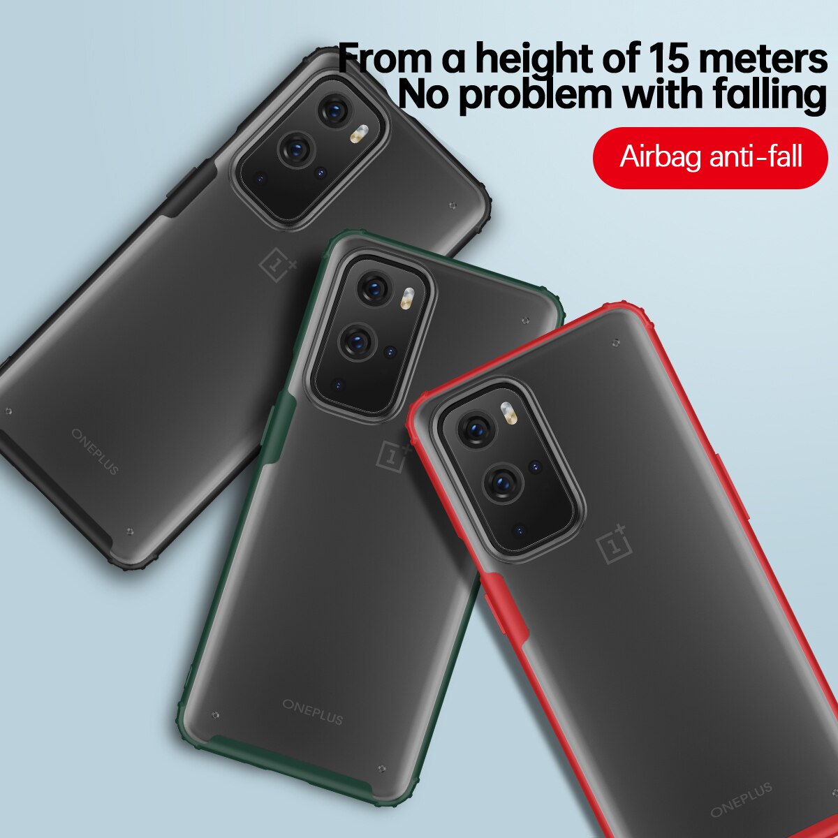 Voor Oneplus 9 9R Case Ipaky Matte Transparante Tpu Pc Gecombineerd Case Shockproof Armor Cover Voor Oneplus 9 Pro Case