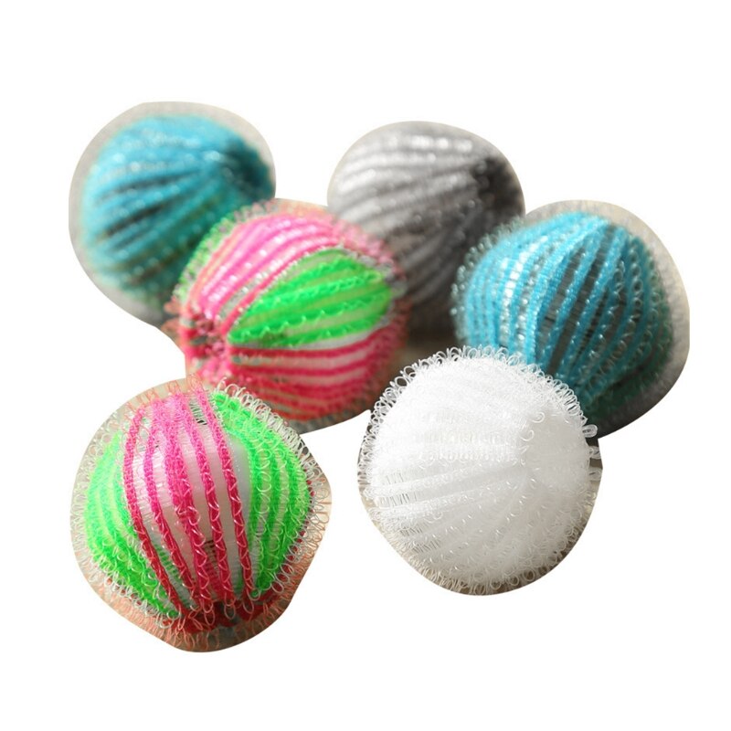 Bola Mágica para Eliminar Pelo de Mascotas, 10 Unidades, Recogedor de Pelusa, Limpiador de Lavado, Protección Reutilizable y Portátil, Pegajoso: 6pcs random color
