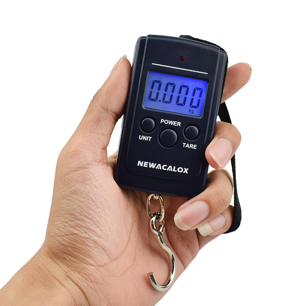 Mini draagbare digitale bagageweegschaal 40kg/10g goedkope posthangweegschaal