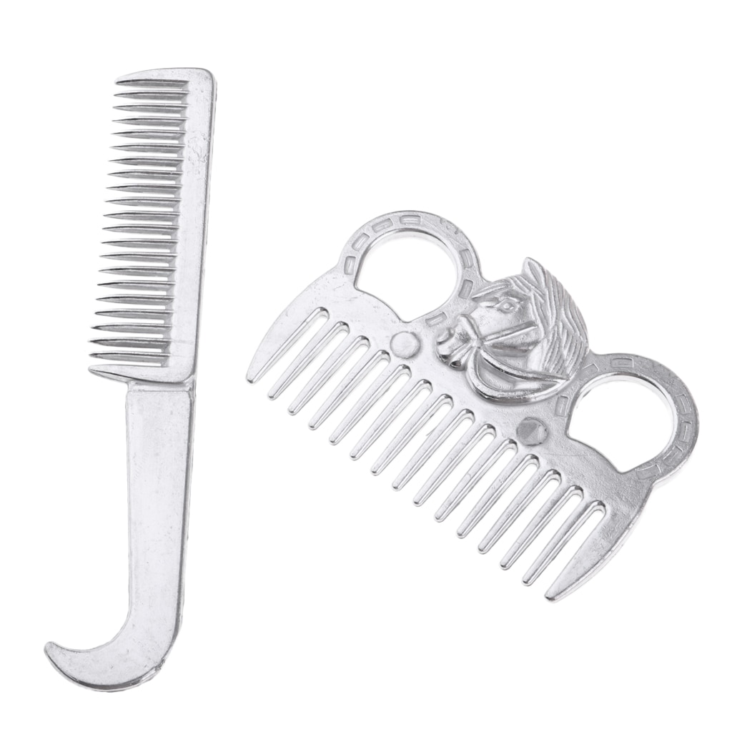 9pcs Horse Sweat Scraper & Mane &Tail Comb Brush Horse&Pony Care Equestrian Grooming Kit Horse Care Products Cleaning Equipment