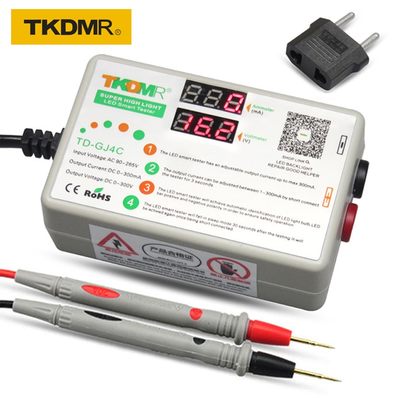 TKDMR-GJ4C architecture LED Lamp LCD TV Backlight Tester polarity automatic identification 90W 0-300V 1-300MA