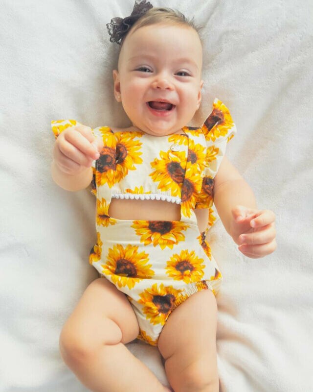 Daisy Baby Clothes Summer Clothing Infant Newborn Baby Girl Baby Boy Bodysuit One Piece Clothes Baby Girl Jumpsuit 0-24M