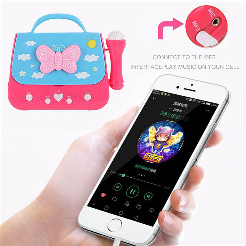Battery Operated Portable Singing Machine With Adorable Sing-Along Boom Box Toys For Girls As Musical 20