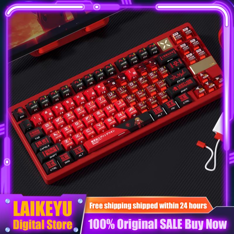 Eva asuka tema tastiera combinazione pbt/pc tastiera meccanica traslucida tastiera personalizzata tastiera da gioco per tablet laptop pc