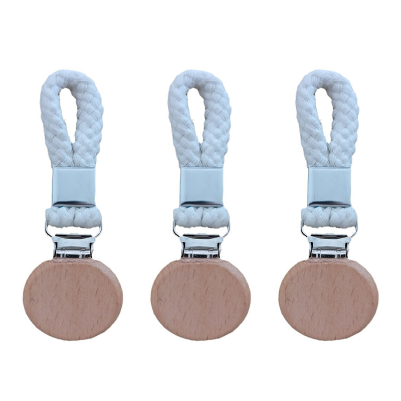 3 uds Clips para toallas abrazaderas trenzadas multiusos bucle de algodón gancho de Metal colgador de ropa cocina Clips de almacenamiento para el hogar: Default Title