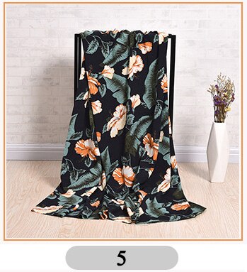 Size100cm*150cm Buulqo Meter Printed Chiffon Fabric Retro Sewing Upholstery Polyester Fabric For DIY Dress Skirt Material Fabric: 5