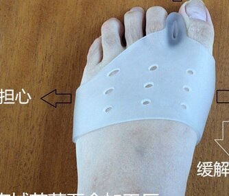 Hoge hakken dagelijks gebruik pumps biologische siliconen hallux valgus orthese teenspreider teencorrector voorvoetpad