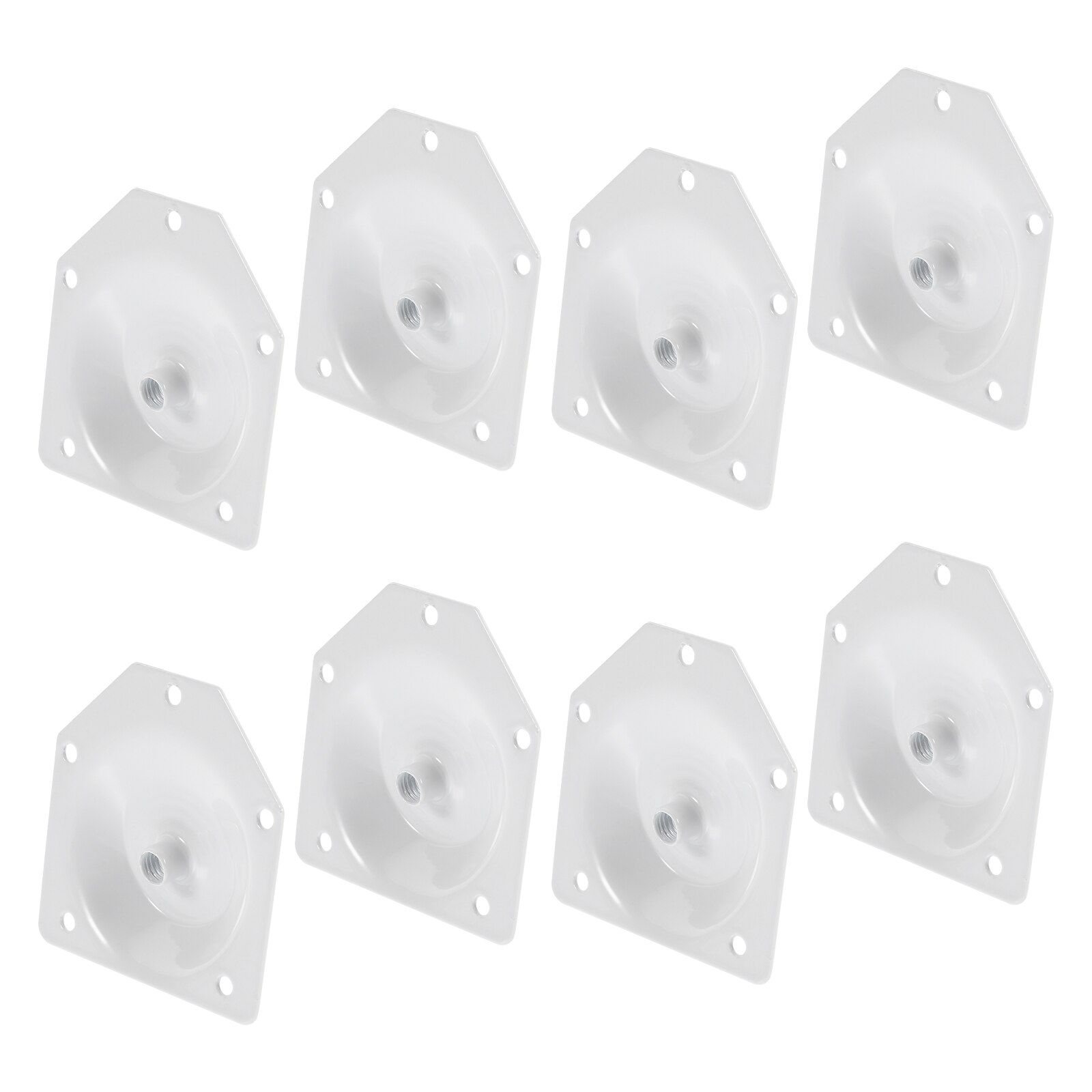 4pcs Furniture Leg Attachment Plates Angled Leg Mounting Plates with Screws