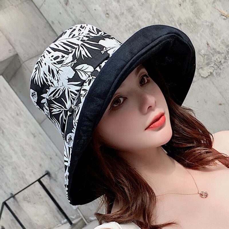 Sombrero para el sol para las mujeres-Sombrero Safari con protección UV-Ideal para senderismo jardinería playa viajes piscina Navegación y Pesca al aire libre: Negro
