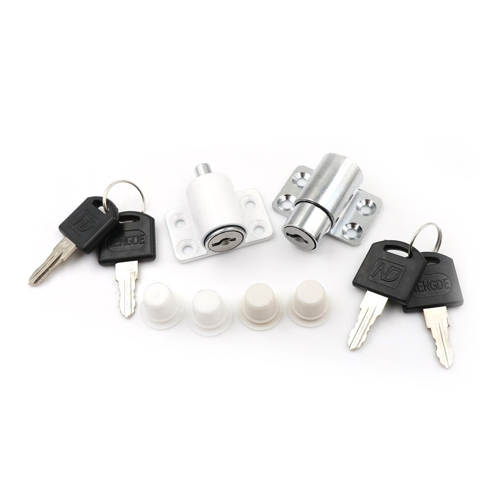 1Set schuifraam slot met sleutel kind veiligheid bescherming lock anti-diefstal deurslot push venster