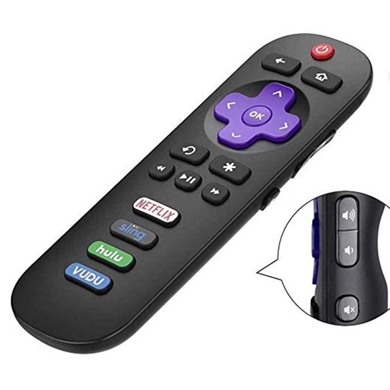 Remote Control, TV Wireless Infrared Remote Control for TCL Roku TV Remote Control RC280 55UP120 32S4610R: Default Title
