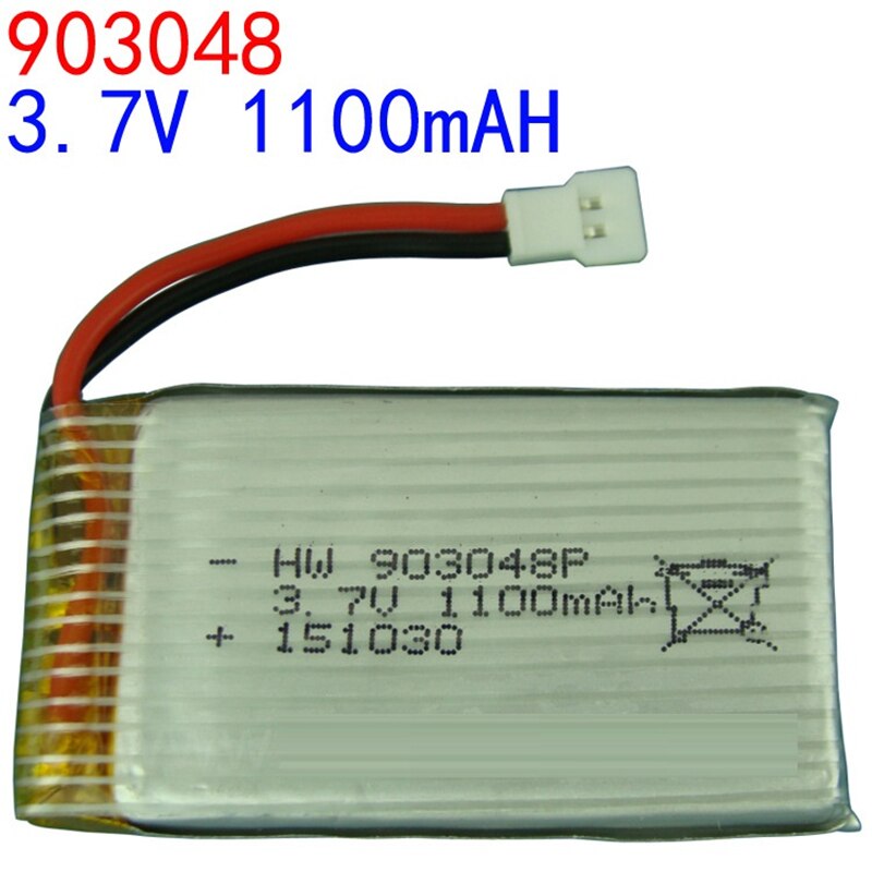 Super 3.7V 1100mAh 903048 15C lithium polymer battery for X5SW M18 H5P X5 Flygt special Lipo battery XH plug /white plug