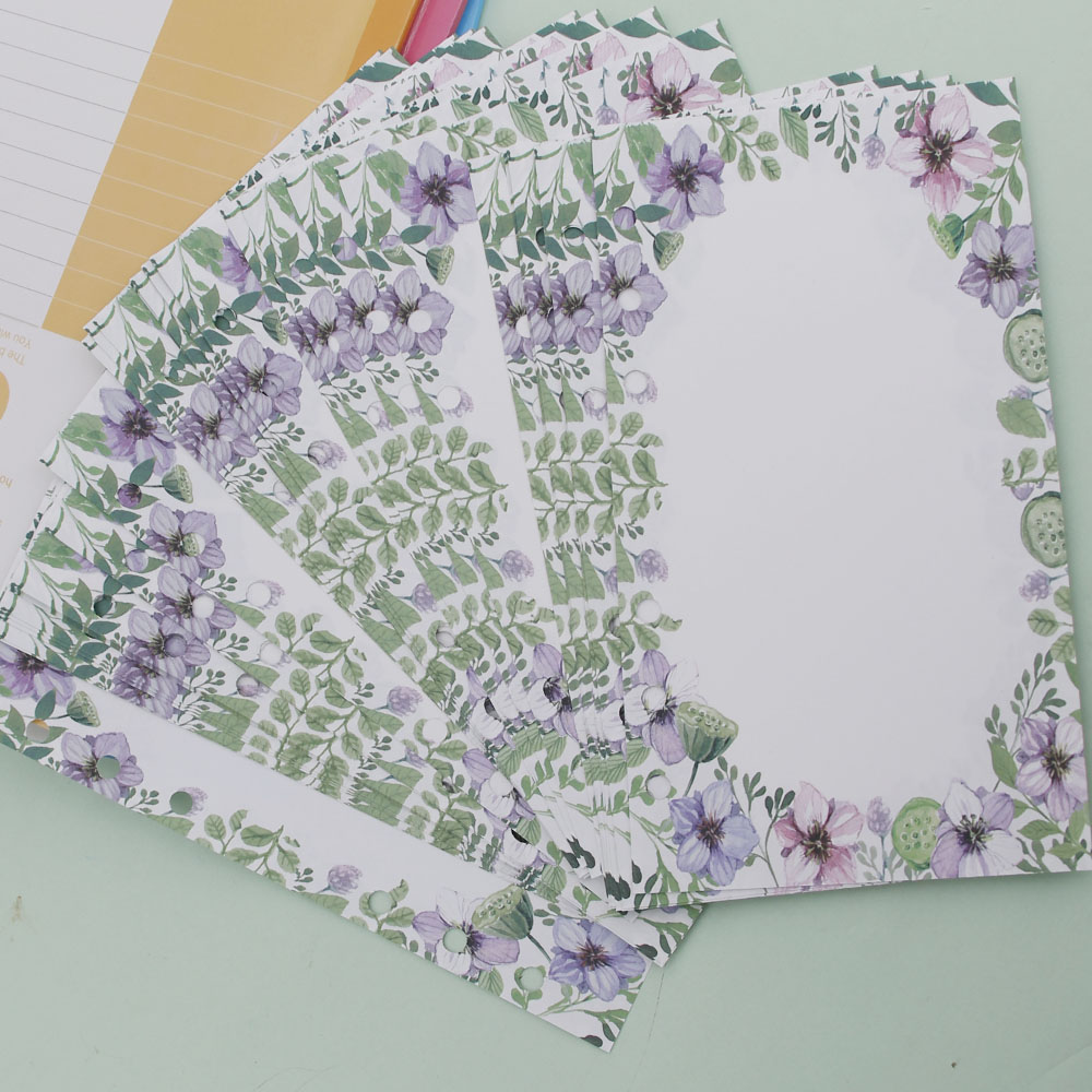 Loose Leaf Notebook Spiral Planner Refill Inner Paper A5 A6 Pages Diary Weekly Monthly Plan To do List