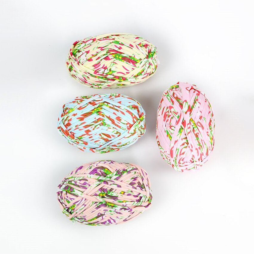 100g t-shirt à tricoter des fils épais coton tissu fil pour tricoter au Crochet à la main panier tapis sac à main sac à main tapis trapillo