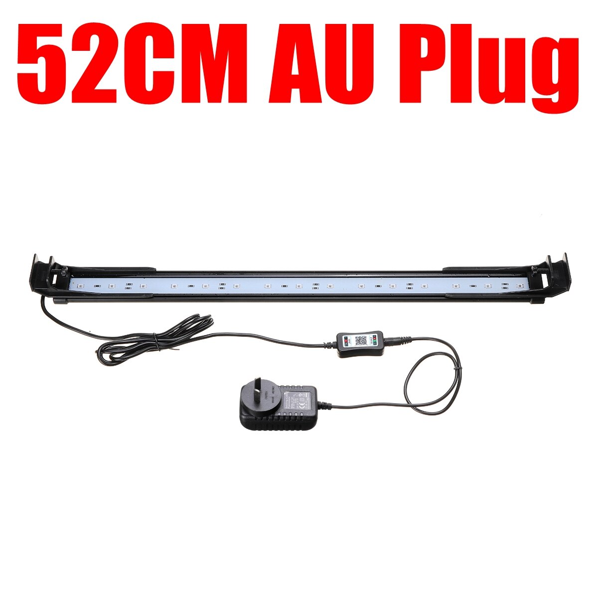 Aquarium Angeln LED Beleuchtung bluetooth APP Regler Aquarium Licht für Aquarium AC110V-240V 22-72cm: 52CM AU Stecker