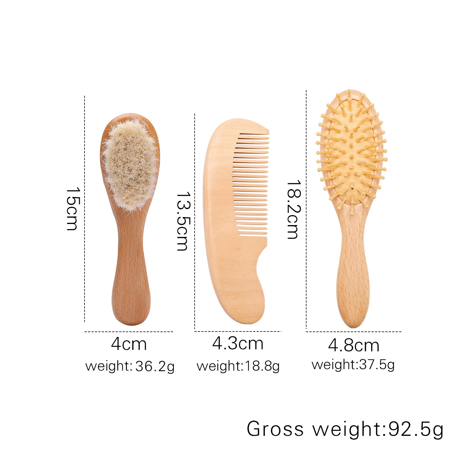 1pc Neugeborene Baby Haar Pinsel und Kamm einstellen Holz Pinsel Natur Wolle Kamm Tragbare Kleinkind Kamm Kopf Massagegerät Für Baby Pflege Produkt