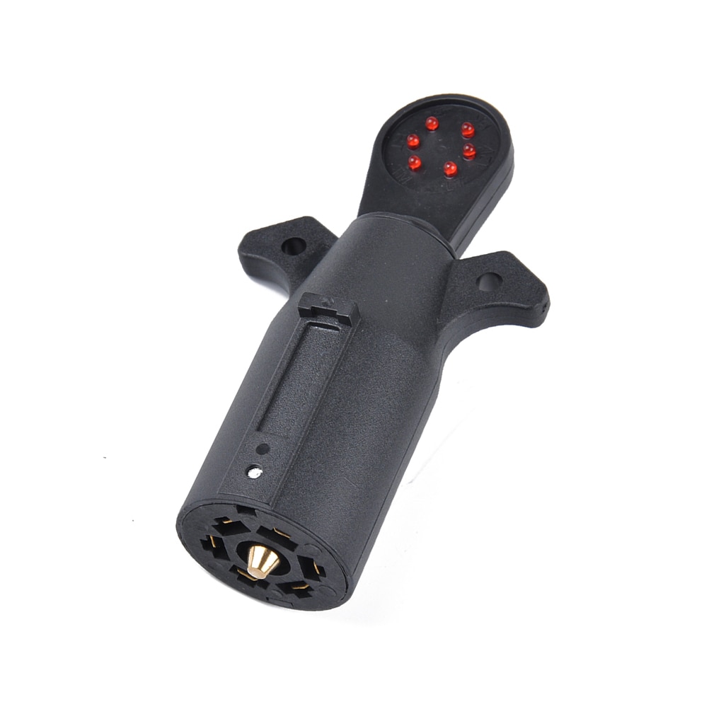 1Pc Trailer Socket 7-Way Trailer Tester For Light Trailer 7 Pin Plugs And Sockets For Trailers, Caravans, Cars, Truck