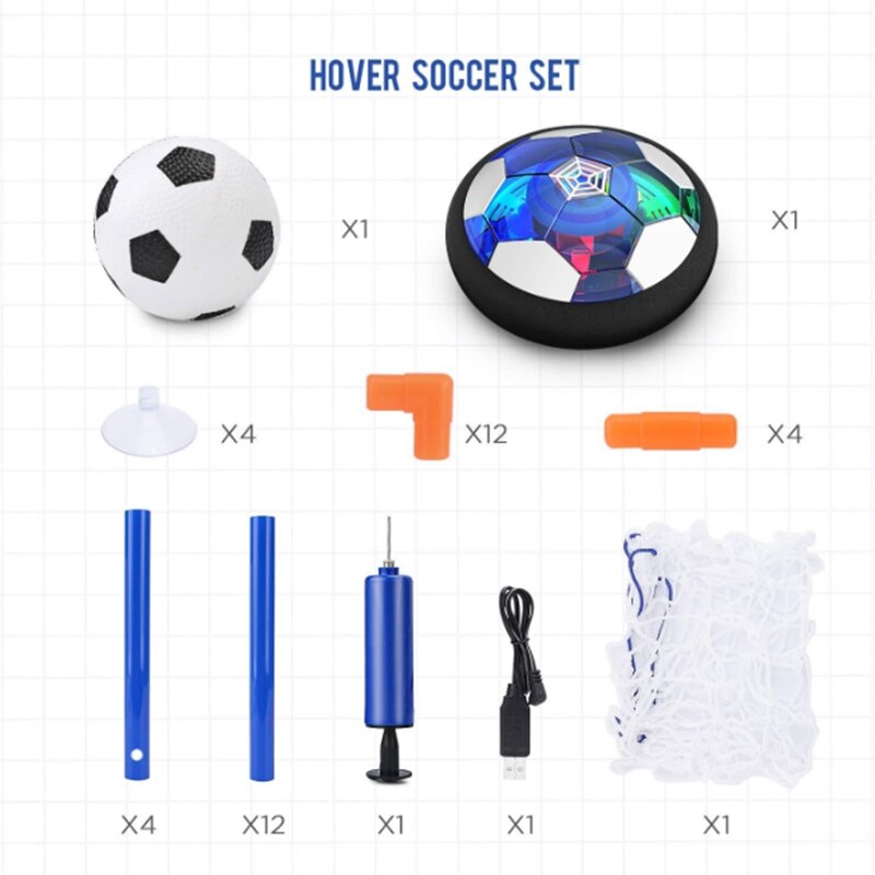 Elektrische universele usb-oplaadbare voetbalgordel voor kinderen, 2- doelgordel, opblaasbare voetbal