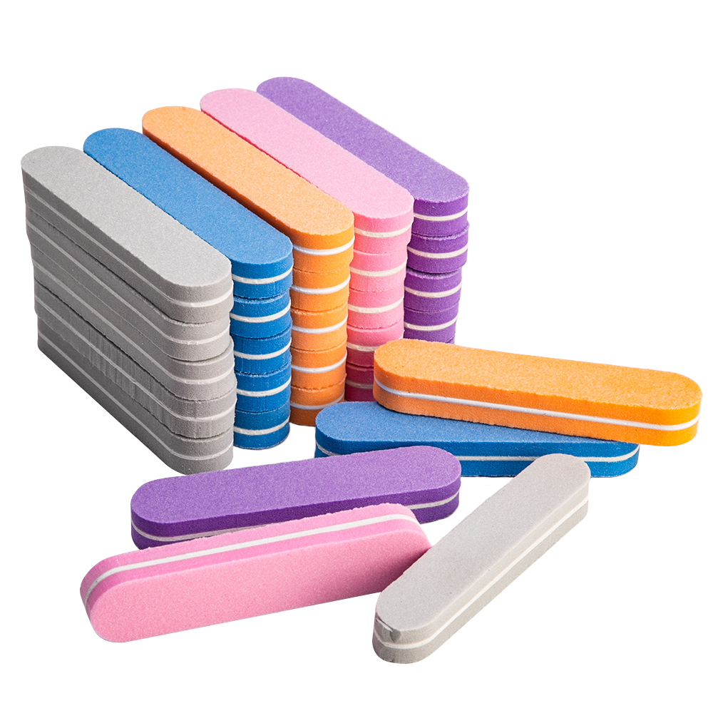 1/5/10pcs Pink Form Nail Buffers Sponge Nail File Buffer Block Polish Manicure Pedicure Sanding Buffer Strips Nail Art Tool