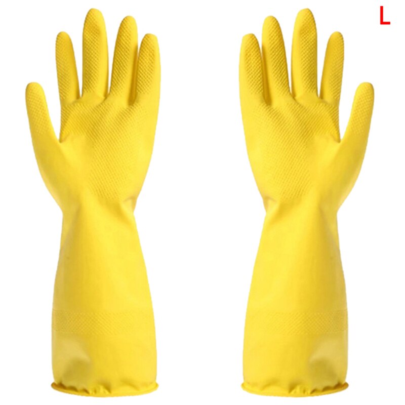 Guantes de silicona de manga larga, guantes para lavar la cocina, guantes para limpiar el hogar a prueba de agua de látex, además de guantes de lavado de PVC, Herramientas de limpieza: YLL