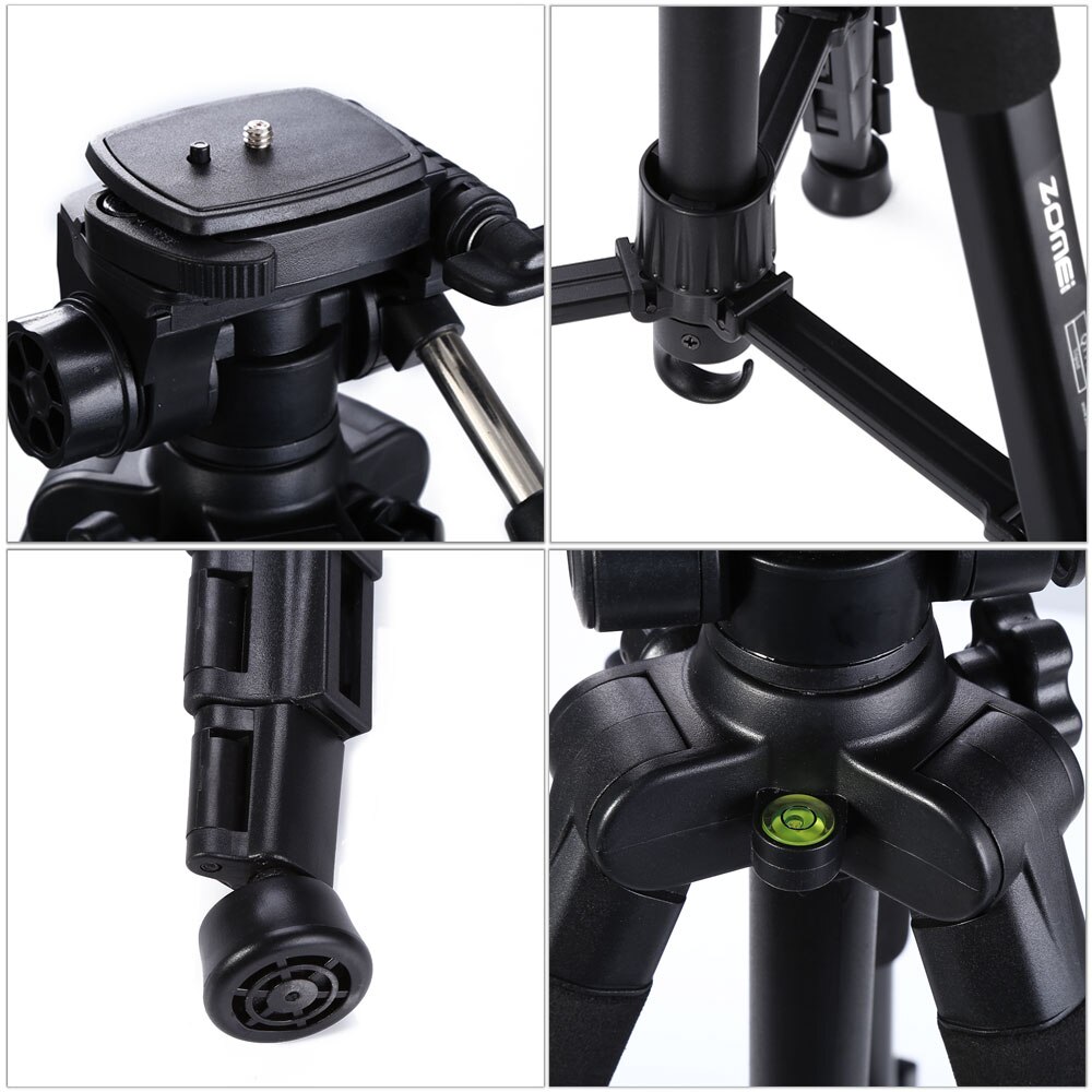 1.45m Aluminum Camera Tripod Monopod Travel Quick Release Ballhead for SLR DSLR Digital Vido Photo Studio Camcorder