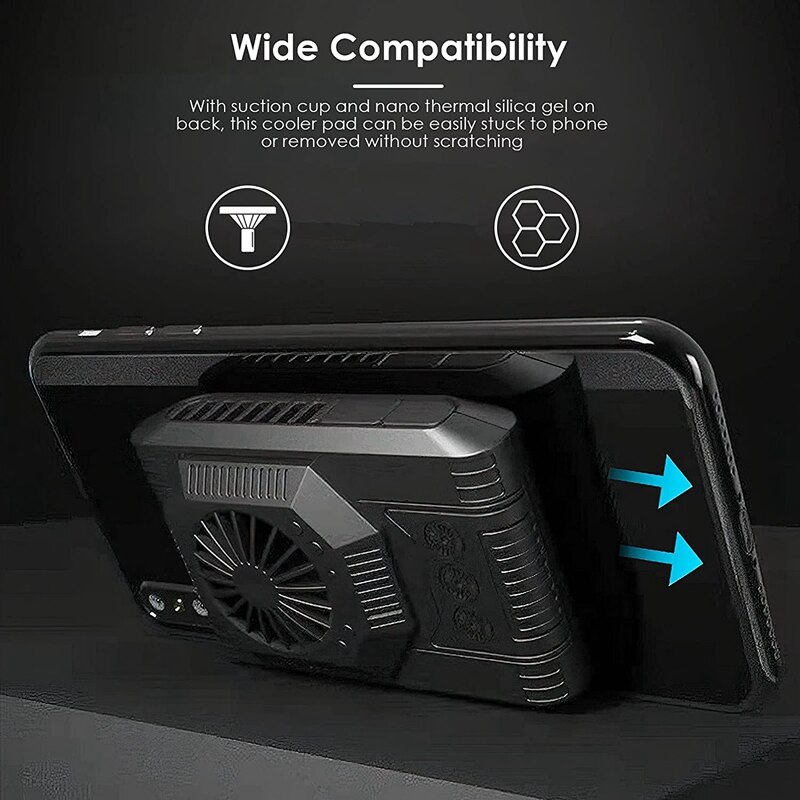 Mobiel Cooler Pad Draagbare Halfgeleider Koeling Fan Cooling Pad Voor Mobiele Telefoons Tabletten