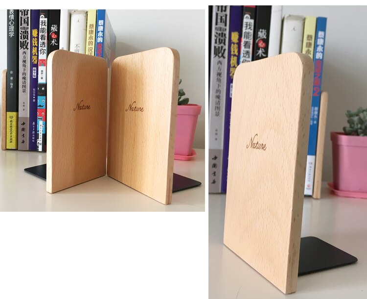 Suportes Para Livros de madeira, Organizador do Livro de Mesa de madeira, Office Estante de Livros