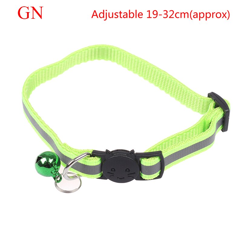 1PC breloque réfléchissante et cloche chat collier de chien sécurité élastique réglable produit pour animaux de compagnie: 5