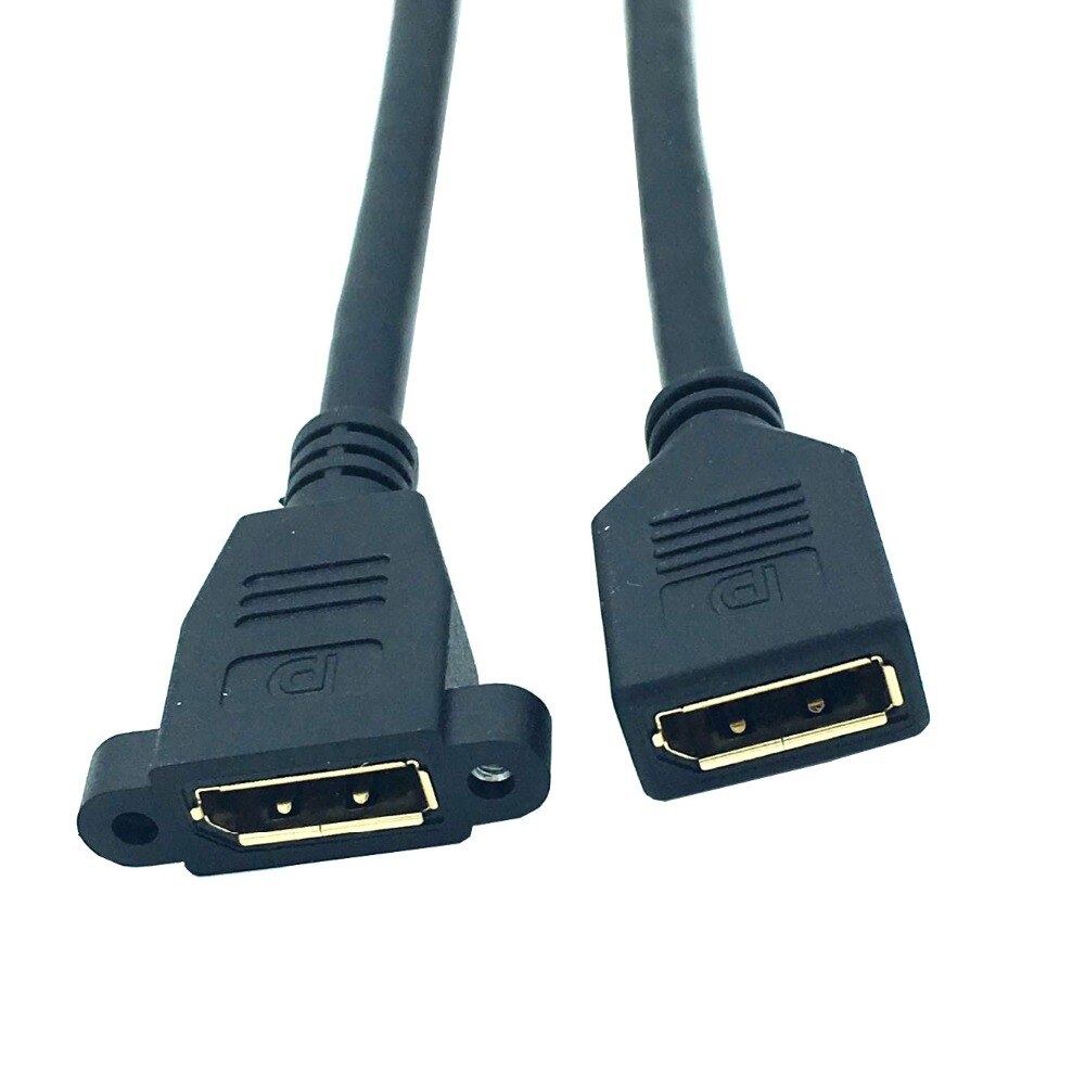 30cm DisplayPort to displayport Female to Female DP to DP Extension Cable Display Port with panel mount Screw 2K*4K@60Hz