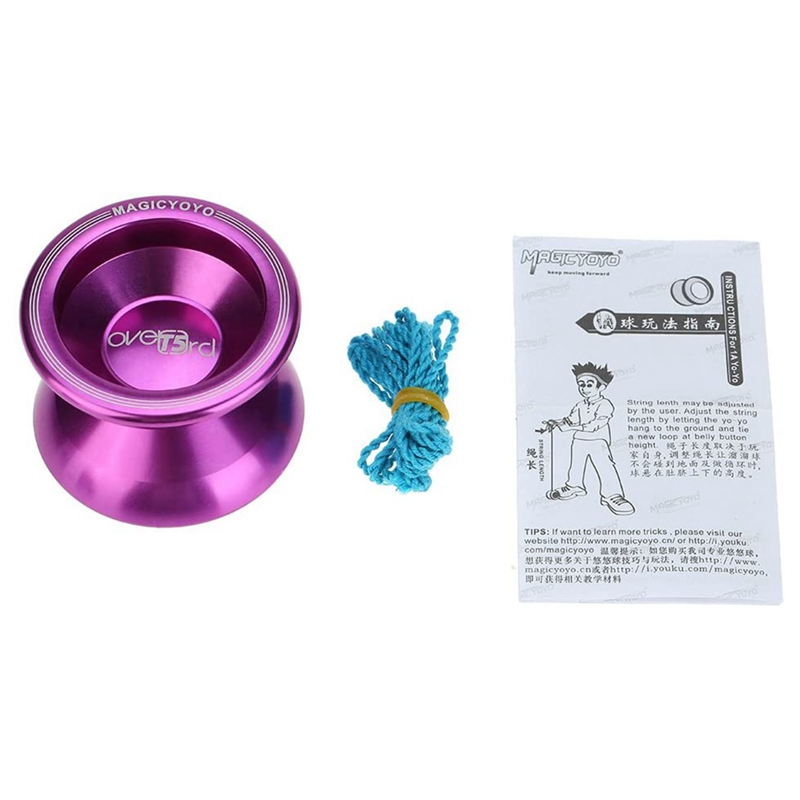 Magicyoyo unresponsive yoyo  t5 overlord aluminum metal alloy yoyo 8 ball kk bearing with string