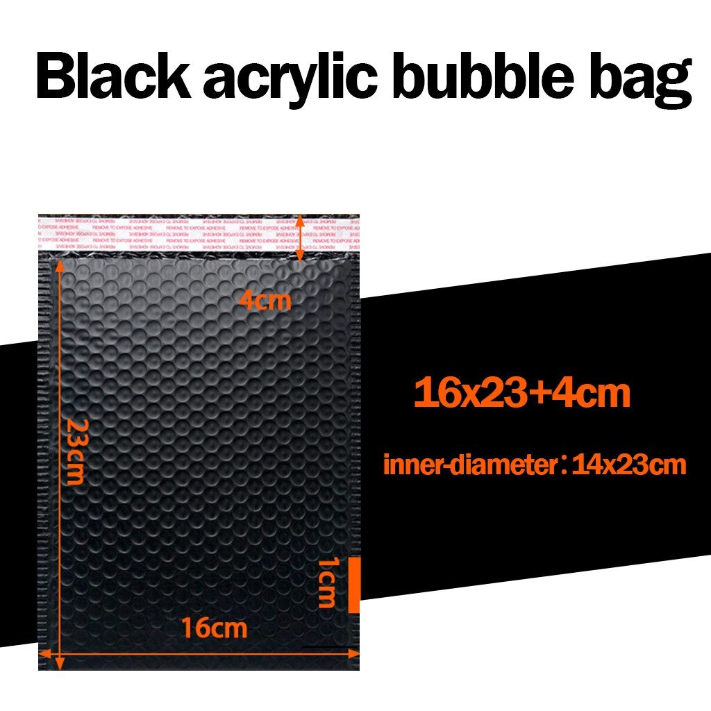 25Pcs Bubble Mailer Padded Envelope Self seal mailing bag Envelope With Bubble Mailing Bag Black Acrylic Bubble bag