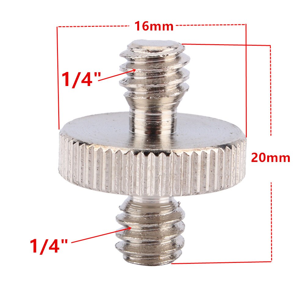 Jadkinsta-Adaptador de montaje de tornillo para cámara DSLR, 1/4 "a 3/8", soporte de luz, placa de liberación rápida macho a hembra