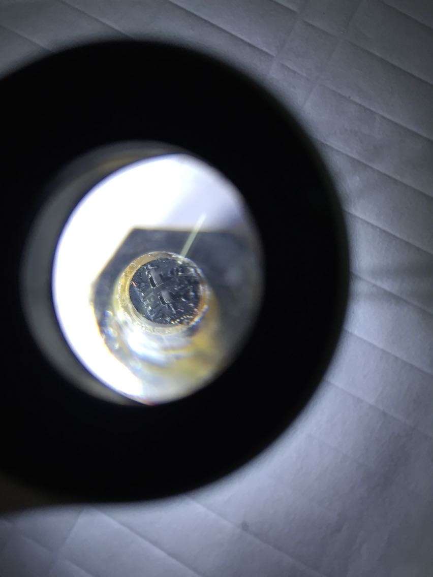 Original 100% LED chip indicator lamp 2pin DIP with nut circular wick red light