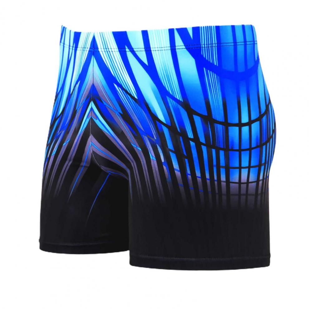 Trendy Men Trunks Stretchy Great Stitching Summer Trunks Thin Men Trunks for Swimming Pool Swimming Trunks: White