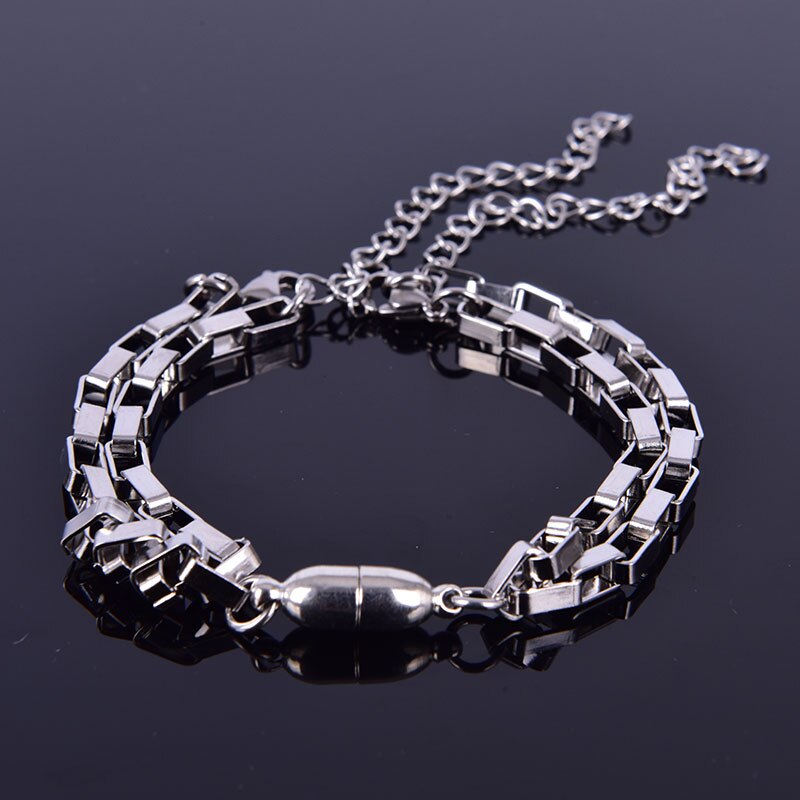 1 paio coppia magnete attirare coppia braccialetto amicizia 2021 gioielli amante regalo: D