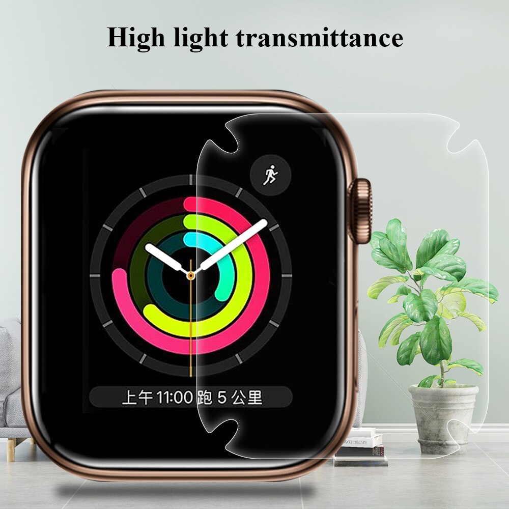 Protecteur d'écran en Film Hydrogel, pour Apple Watch série 6 SE 5 4 3 2 1, Film de protection pour iWatch 44mm 40mm 42mm 38mm, accessoires