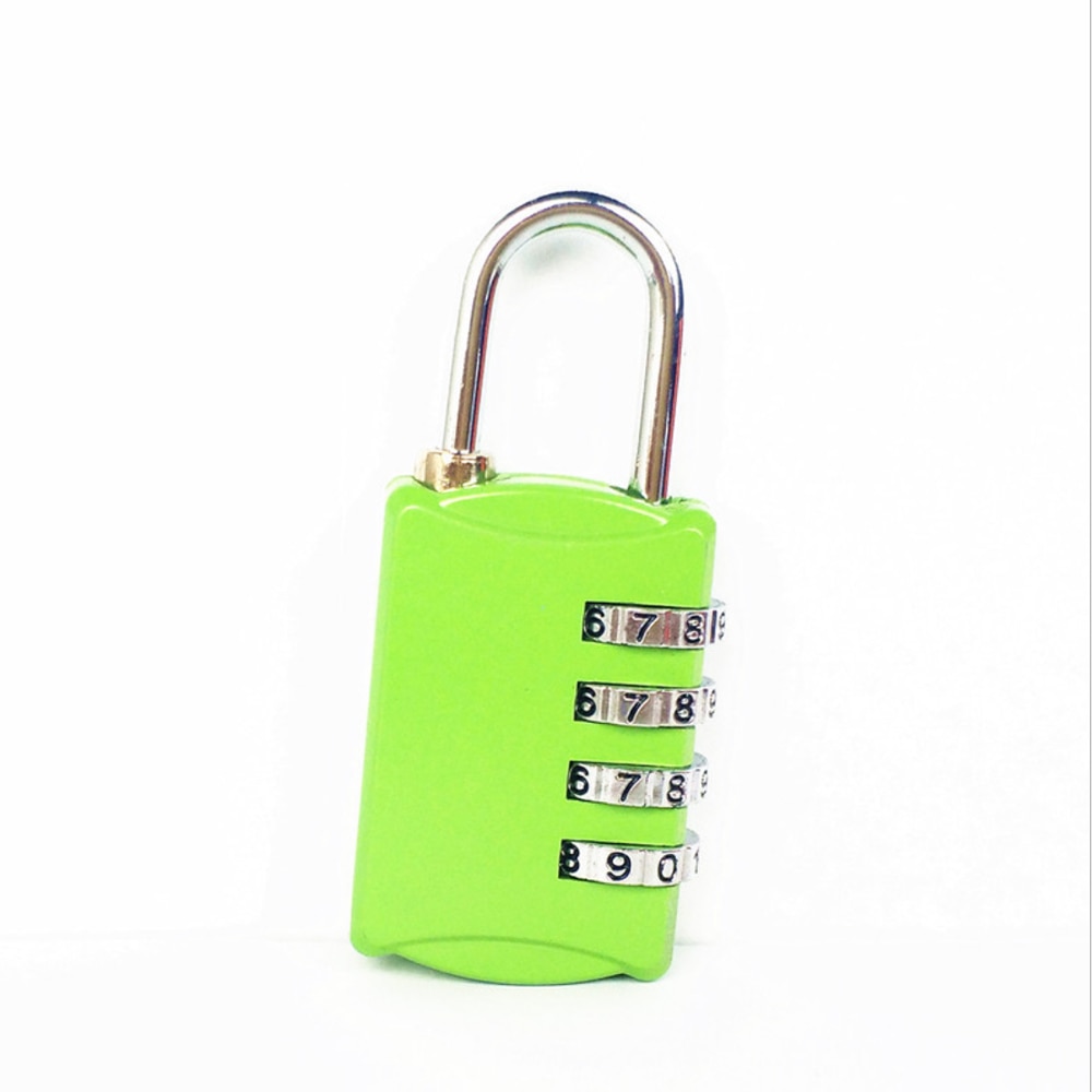 Luggage four-digit password lock, digital anti-theft password lock combination suitcase metal password lock padlock
