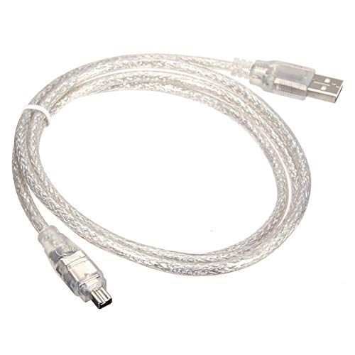 100Cm Usb Male Naar Firewire Ieee 1394 4Pin Mannelijke Ilink Adapter Cord Kabel Voor DCR-TRV75E Dv