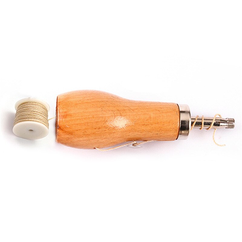 Lederen Hand Stitcher Stiksels Machine Lederen Carving Stiksels Tool Lederen Carving Haak Priem: Yellow