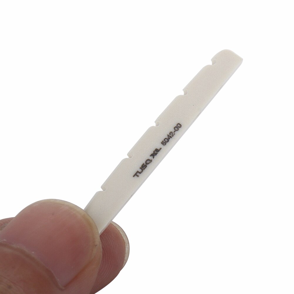 Graph Tech PQ-5042-00 TUSQ Nut XL 42mm Pre-Slotted Flat Bottom Guitar Nut for FD Strat Tele Electric Guitar Ivory Accessories